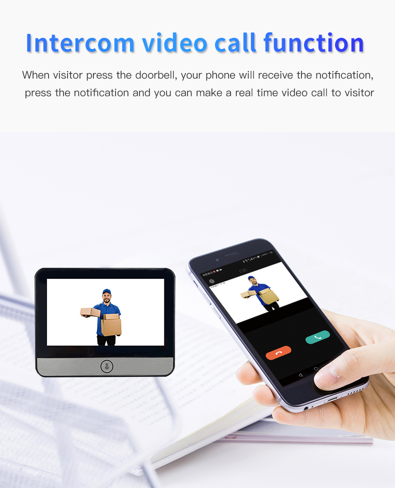 Wholesale DANMINI S62 4.3 Inch Peephole Viewer PIR Motion Detection