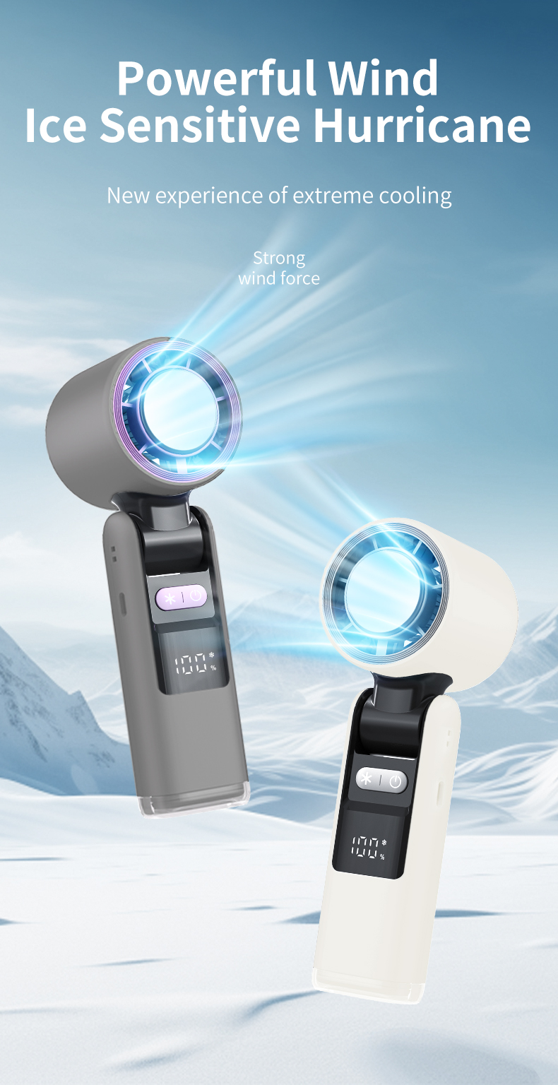 Cold Compress Handheld Fan — lifestyle 1