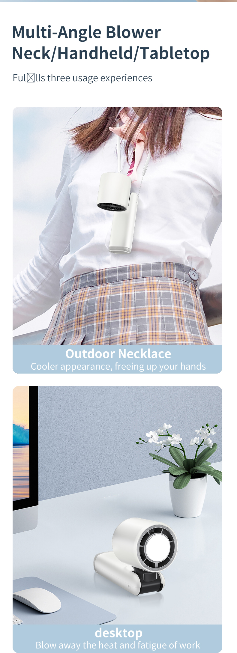 Cold Compress Handheld Fan — lifestyle 4