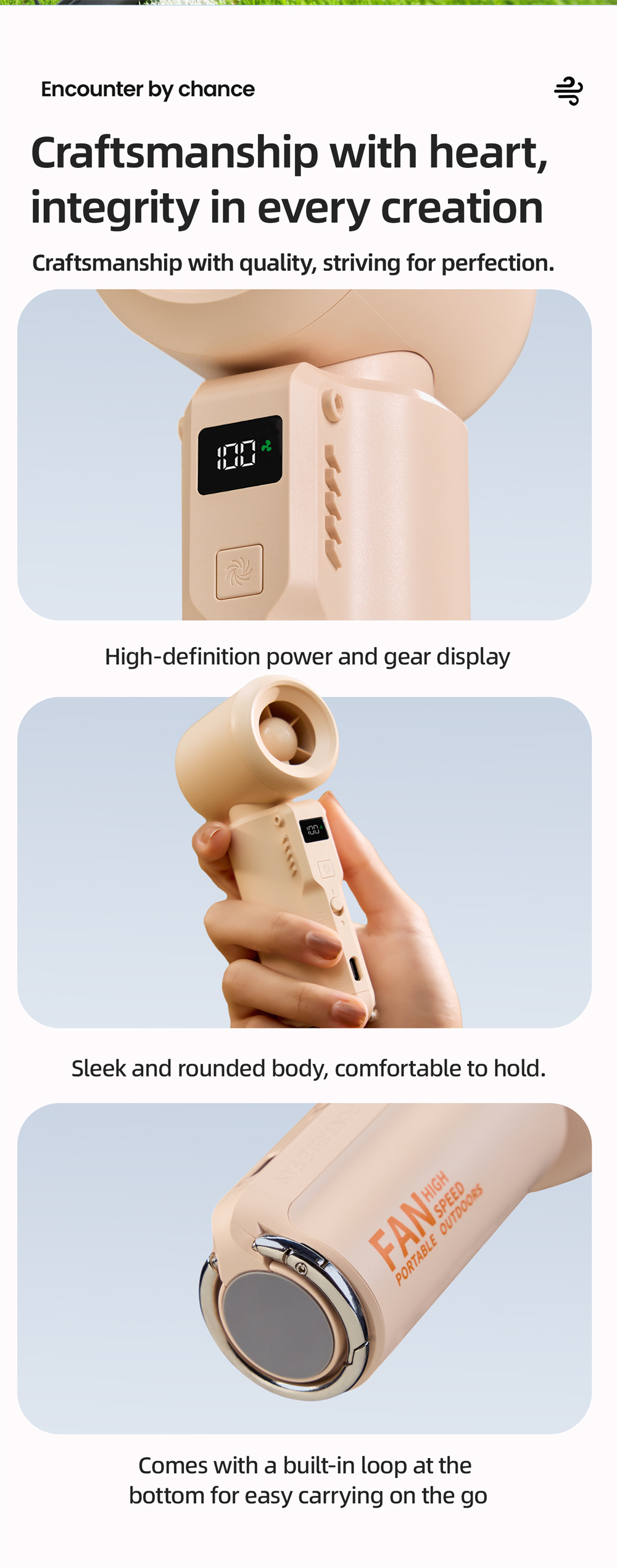 Portable Turbo Cooling Fan, 15,000 RPM Handheld — lifestyle 12