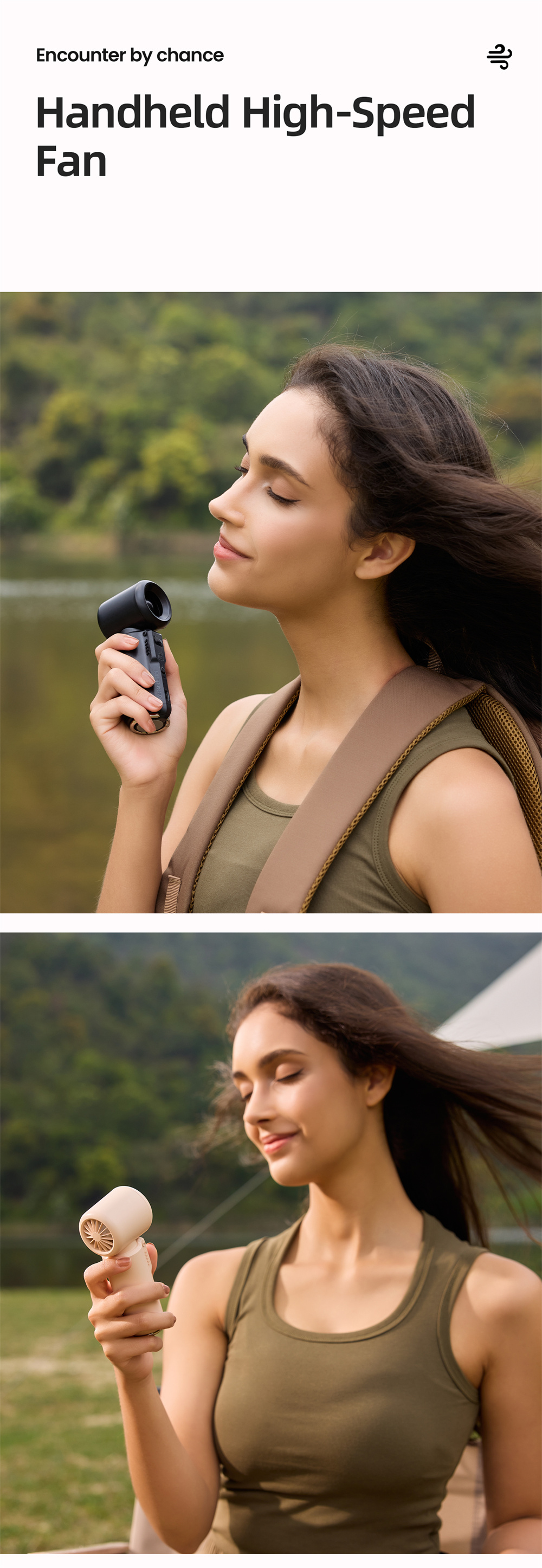 Portable Turbo Cooling Fan, 15,000 RPM Handheld — lifestyle 14