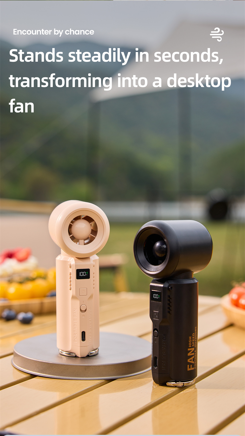 Portable Turbo Cooling Fan, 15,000 RPM Handheld — lifestyle 6