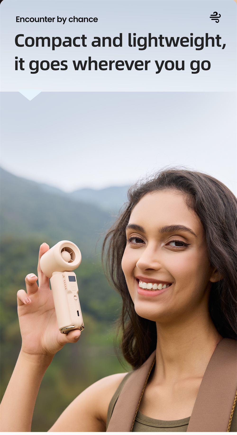 Portable Turbo Cooling Fan, 15,000 RPM Handheld — lifestyle 7