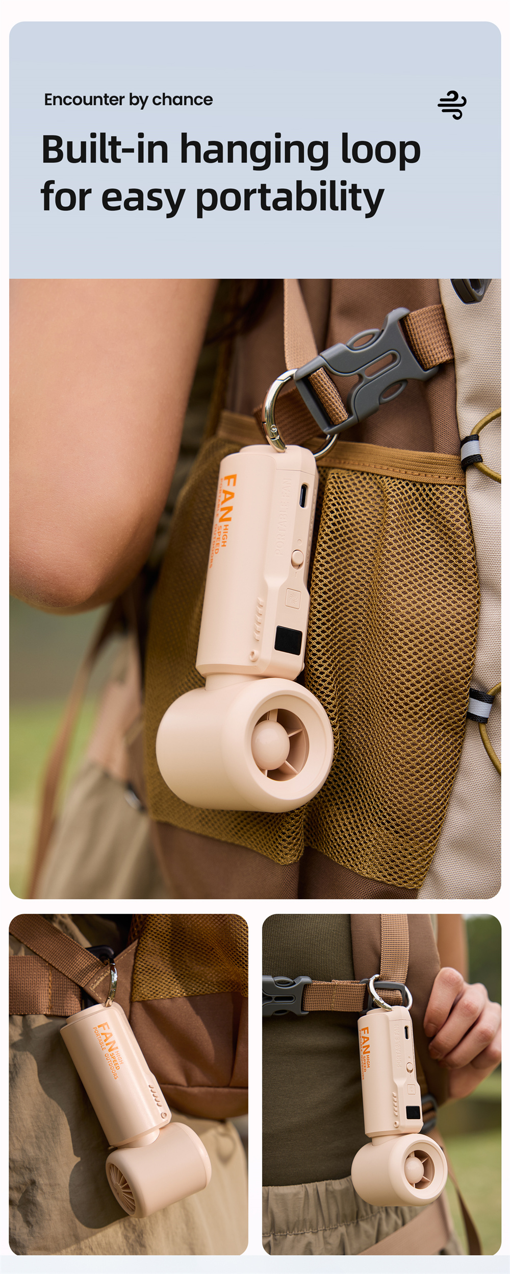 Portable Turbo Cooling Fan, 15,000 RPM Handheld — lifestyle 8