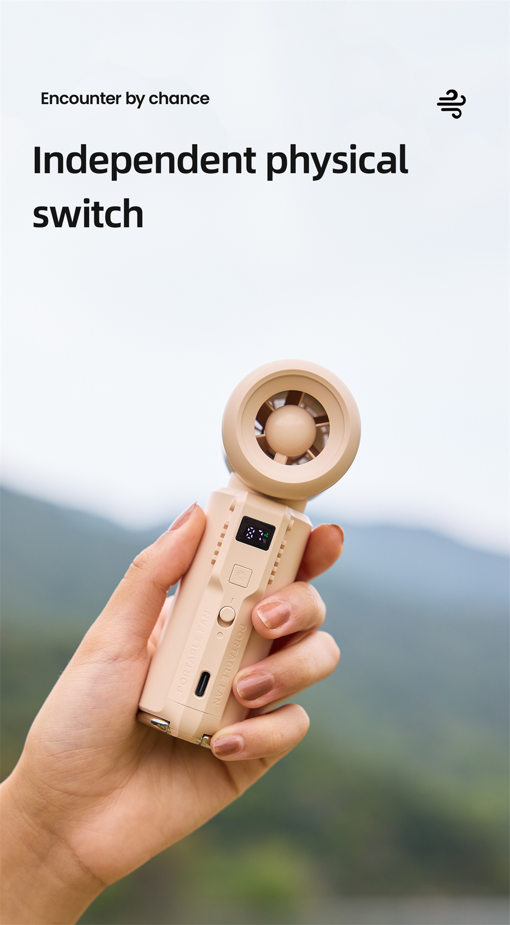 Portable Turbo Cooling Fan, 15,000 RPM Handheld — lifestyle 9