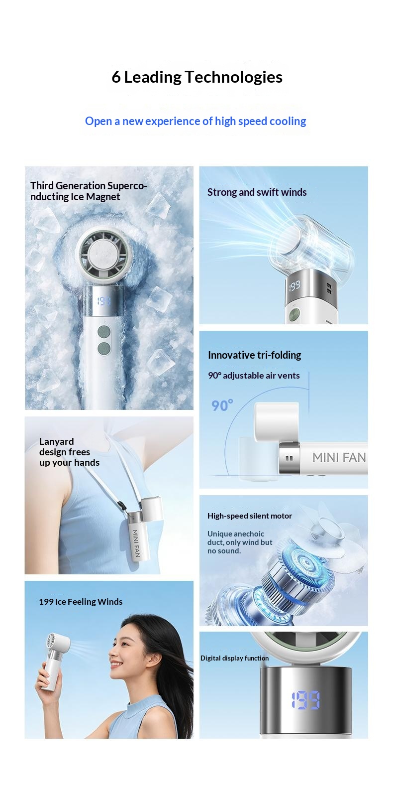 Folding Handheld Fan — lifestyle 2