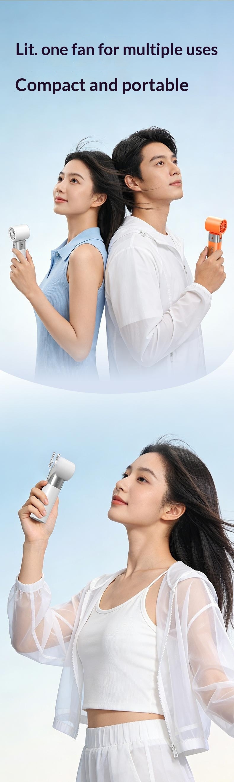 Folding Handheld Fan — lifestyle 3