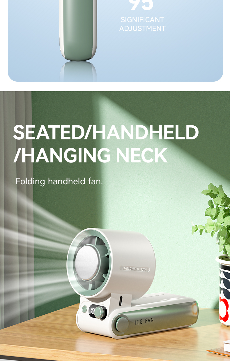 Ice-Cool Refrigeration Neck and Desk Fan — lifestyle 14