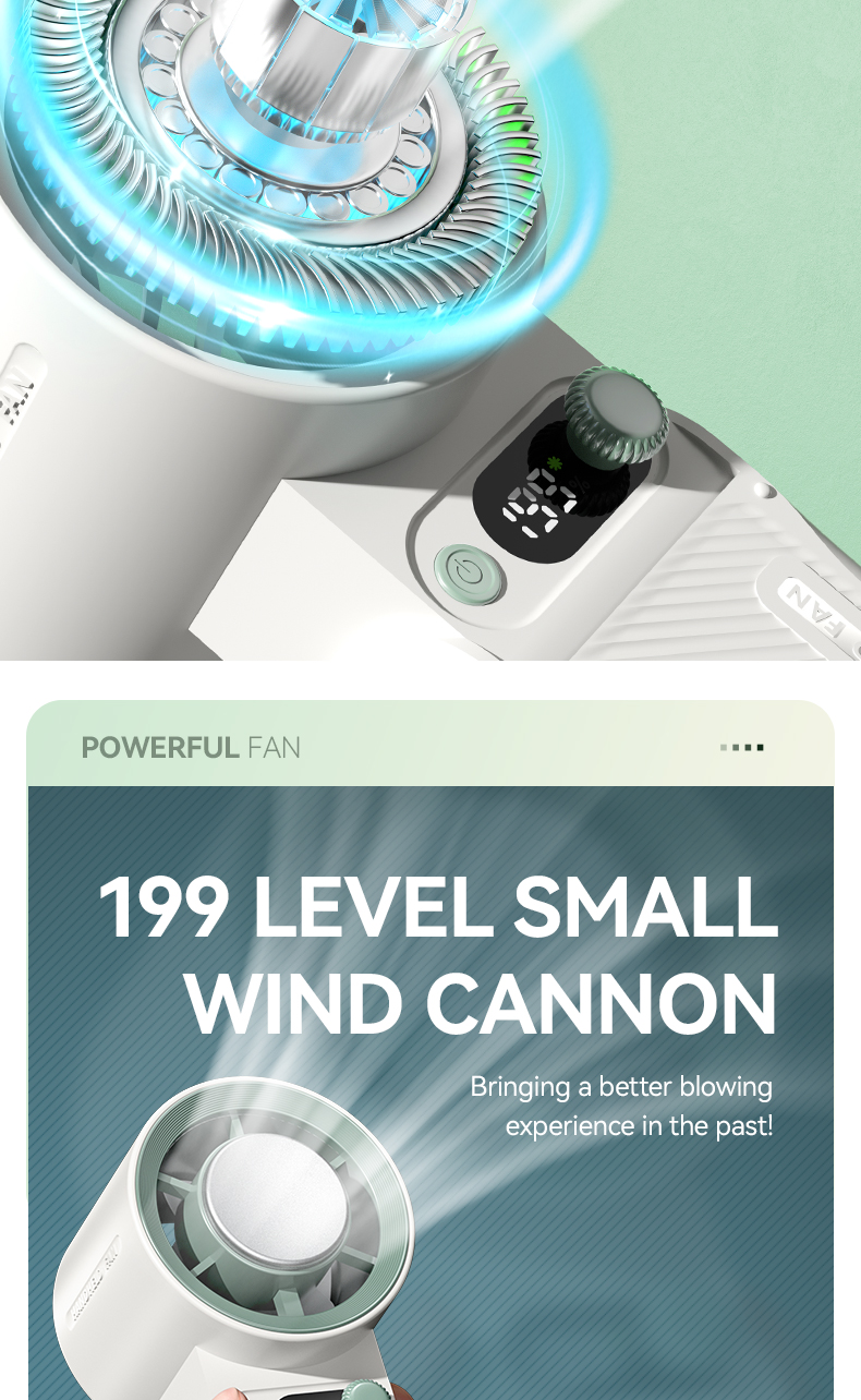 Ice-Cool Refrigeration Neck and Desk Fan — lifestyle 5