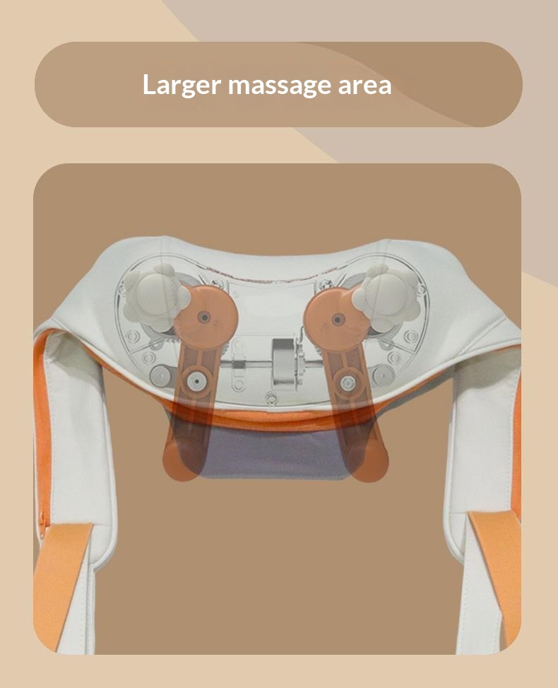 ST-360 Shoulder Neck Kneading Massager 2000mAh Heat Therapy 3 Modes Massager for Back Pain Relief — lifestyle 4