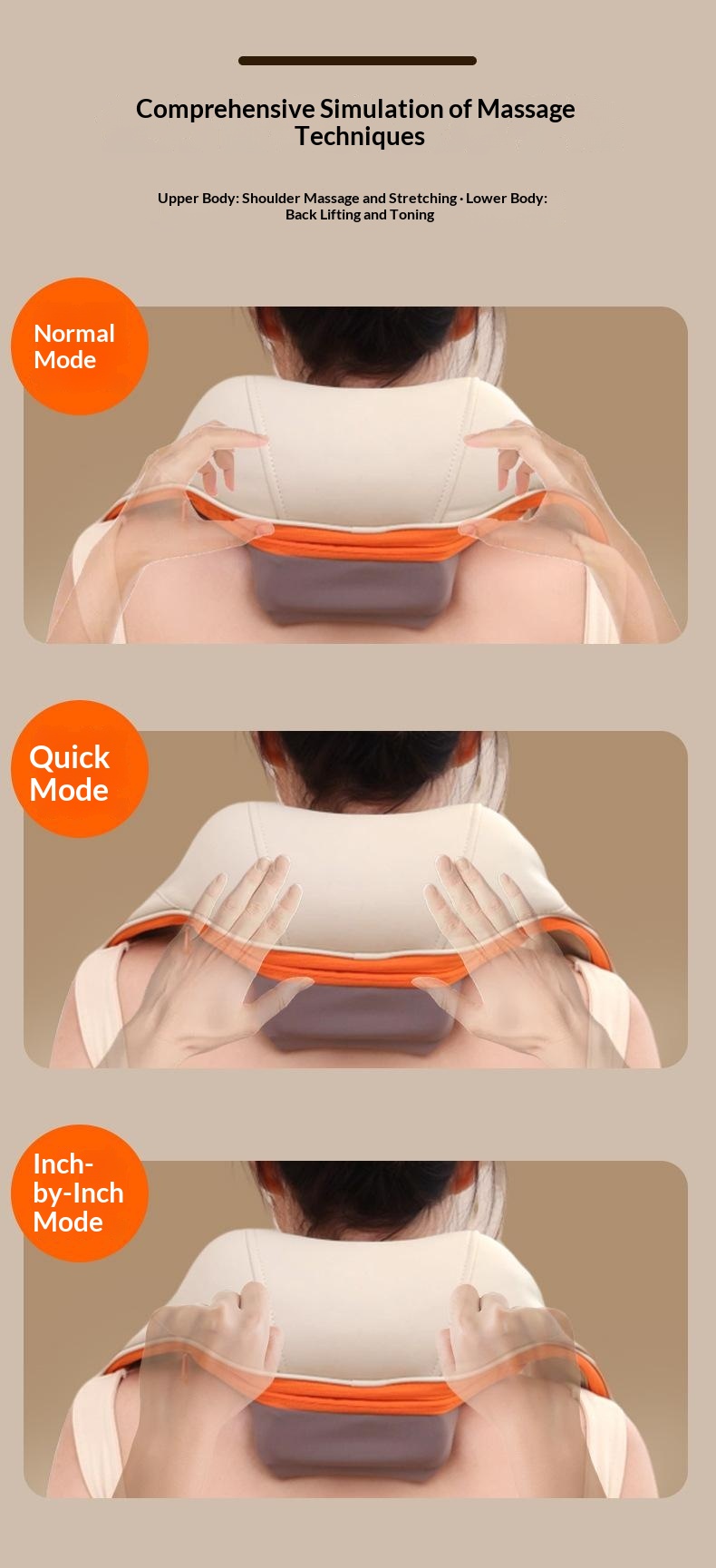 ST-360 Shoulder Neck Kneading Massager 2000mAh Heat Therapy 3 Modes Massager for Back Pain Relief — lifestyle 8