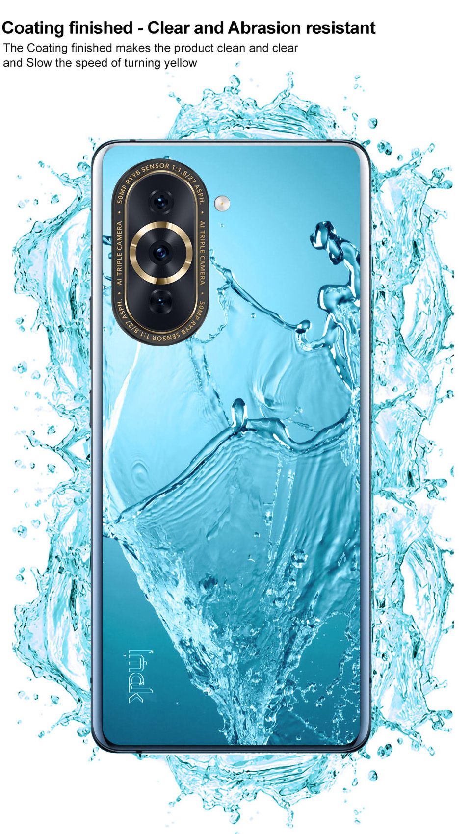 Étui de Téléphone de la Série IMAK UX-10 Pour Huawei Nova 10 4G Couverture de Téléphone TPU Soft TPU Avec Protection de L'appareil Photo