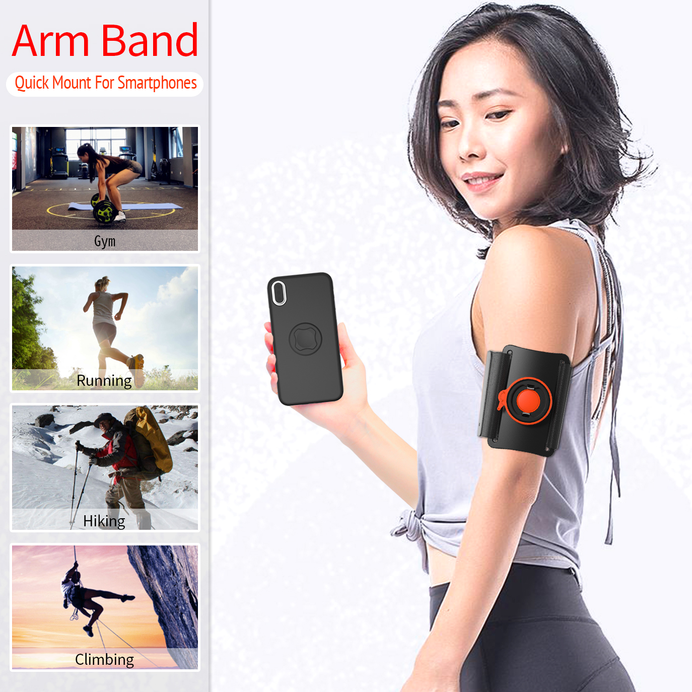 Universal Phone Arm Clamp Sports Sports Sporter Running Armband