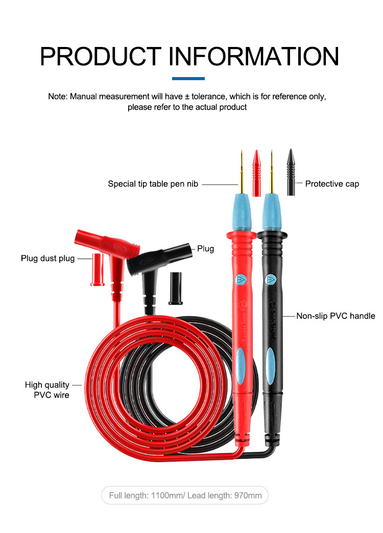 Sunshine SS-024A Super Hard Super Sharp Inoxydless Steel Avec Une Sonde en or Électrote Spéciale (sans Logo)