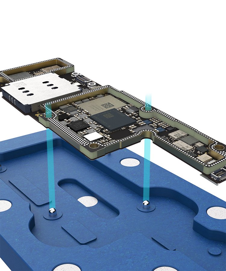 Piattaforma di re -palla Della Cornice Medio Qianli Per Iphone X/XS/XS Max