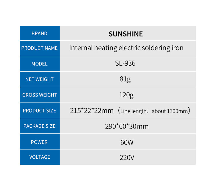 Sunshine SL-936 Chauffage Interne Chauffage Électrique Soudage Mini Station de Soudage Outil de Réparation - Plug