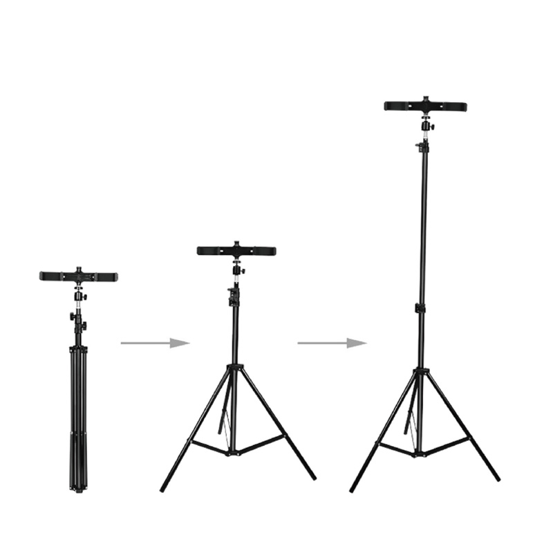 UN-700 10 '' LED LED Legge Con Tripode Stant Cardagno Suono e 3 Thothers Persona Per il Segli Seglio di Video Potografica