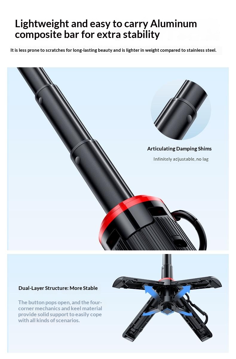 YESIDO SF36 Mini Selfie Stick Bluetooth-compatible Remote Control Portable Tripod Stand — lifestyle 7