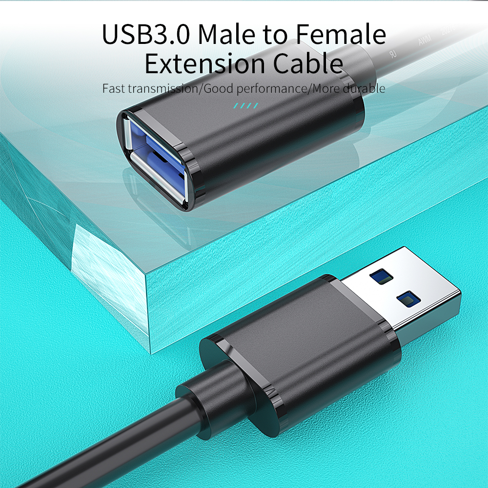 Essager USB 3,0 Мужского и Женского Удлинительного Кабеля 0,5 м