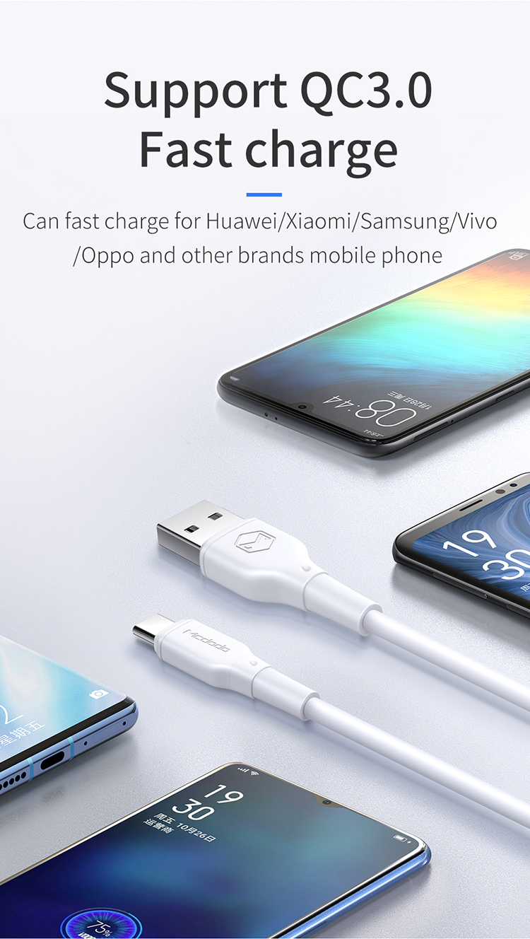 Cavo di Ricarica Dei Dati USB Mcdodo da 1.2m Type-C Per Samsung Huawei Xiaomi