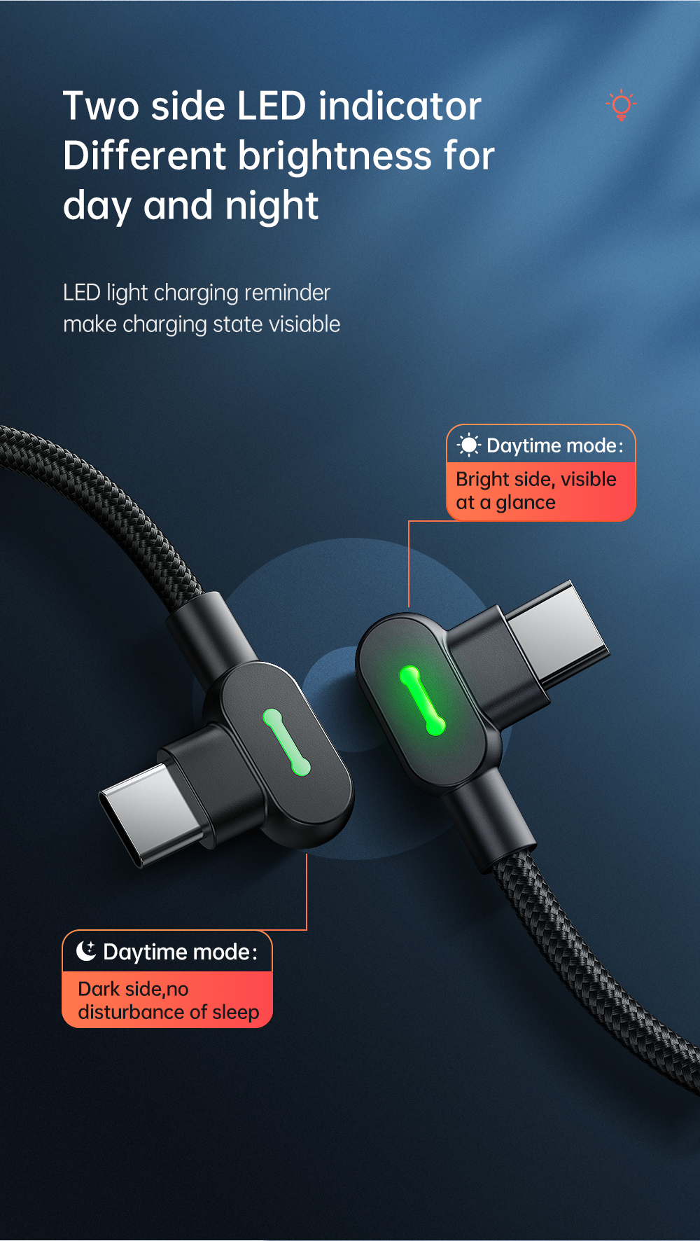 Mcdodo CA-808 Conception du Coude Type-C de Type c Type-C Data Sync Charging Cable, 2M