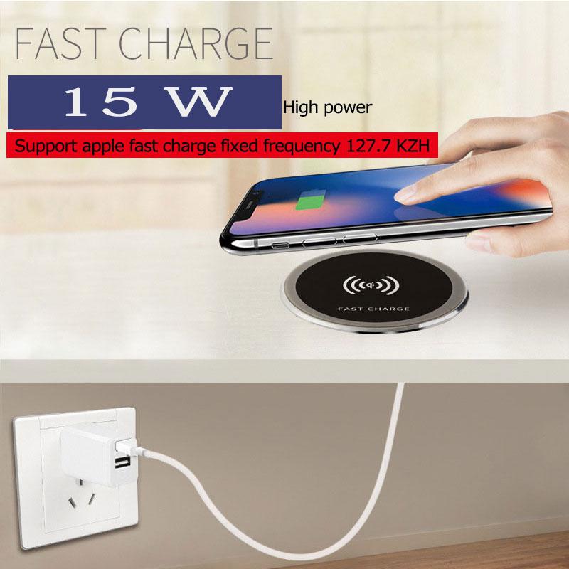 15W Embedded Desktop Wireless Charger Table Charging Pad