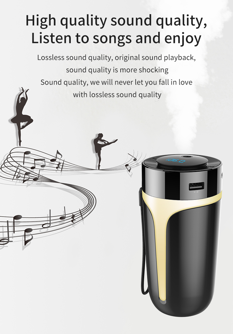 S10 Car Bluetooth Aroma Humidifier Car Reproductor De MP3