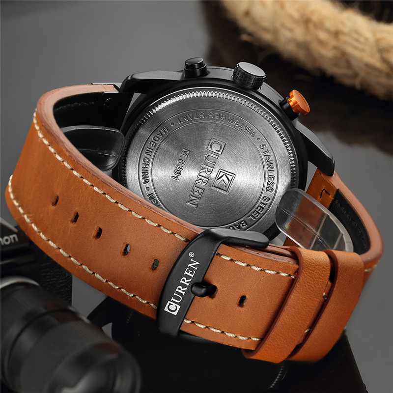 Модные Модные Часы Curren Men Watch. - Черный/синий