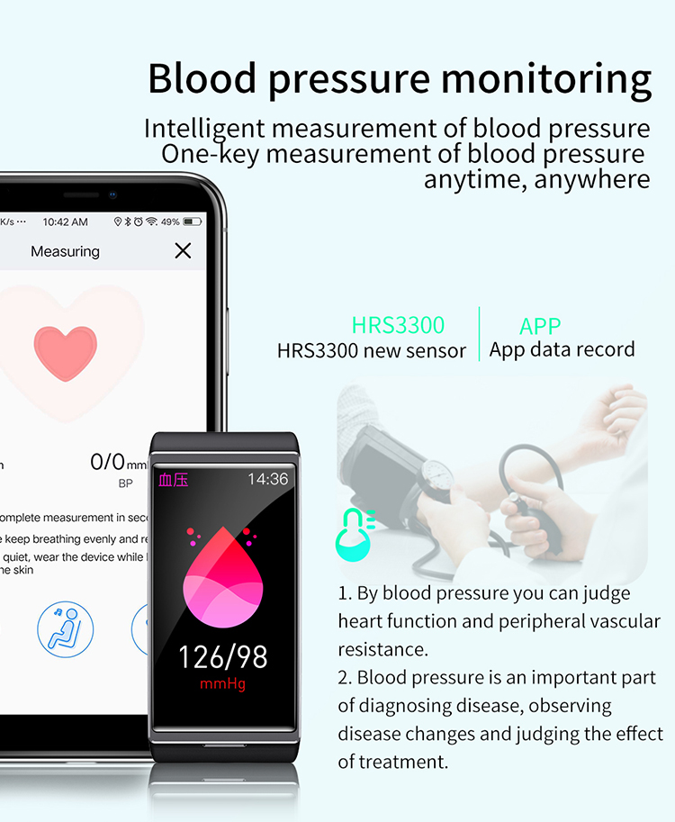 Lemonda Smart DM12 Pantalla Rectangular Full Touch Monitor de Frecuencia Cardíaca Smart Watch IP68 - Deslustre