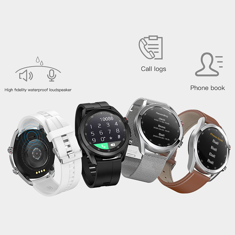 LEMONDA SMART L19 M Active 1.28-inch Full Circle Full Touch Health Monitor Smart Watch - Black/Leather Strap-10