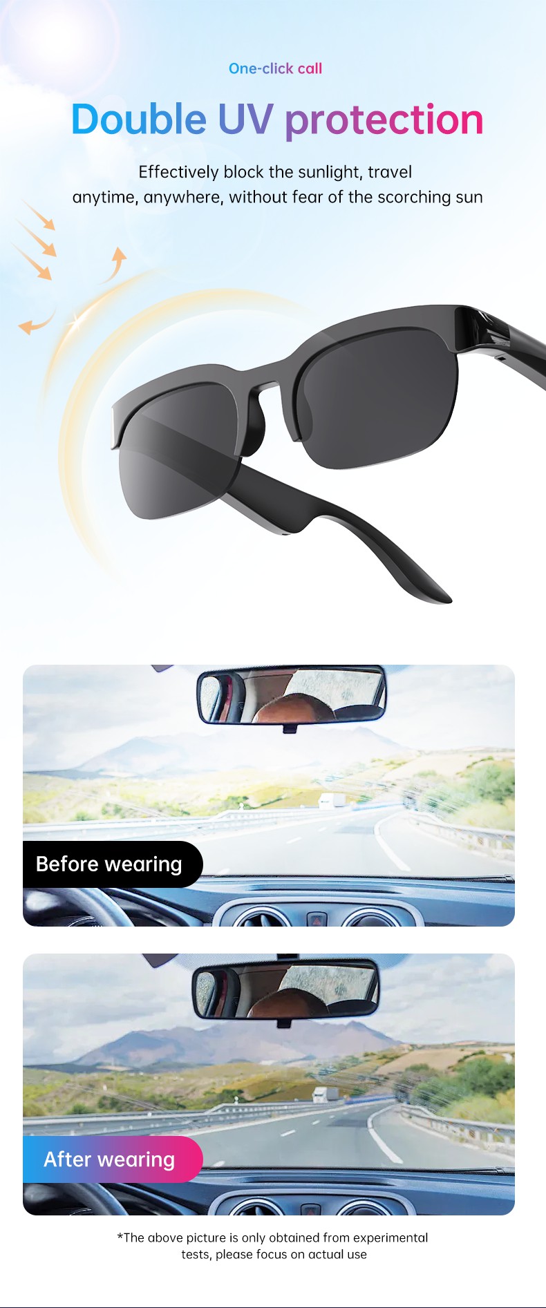 Bluetooth Audio Sunglasses, Open-Ear Sound — lifestyle 9