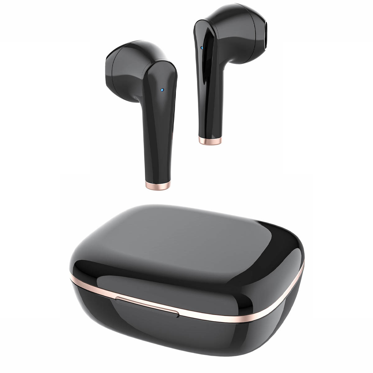 F50 Bluetooth 5.0 Earphone Wireless Earpiece Noise Reduction Sport Earbuds - Black-2