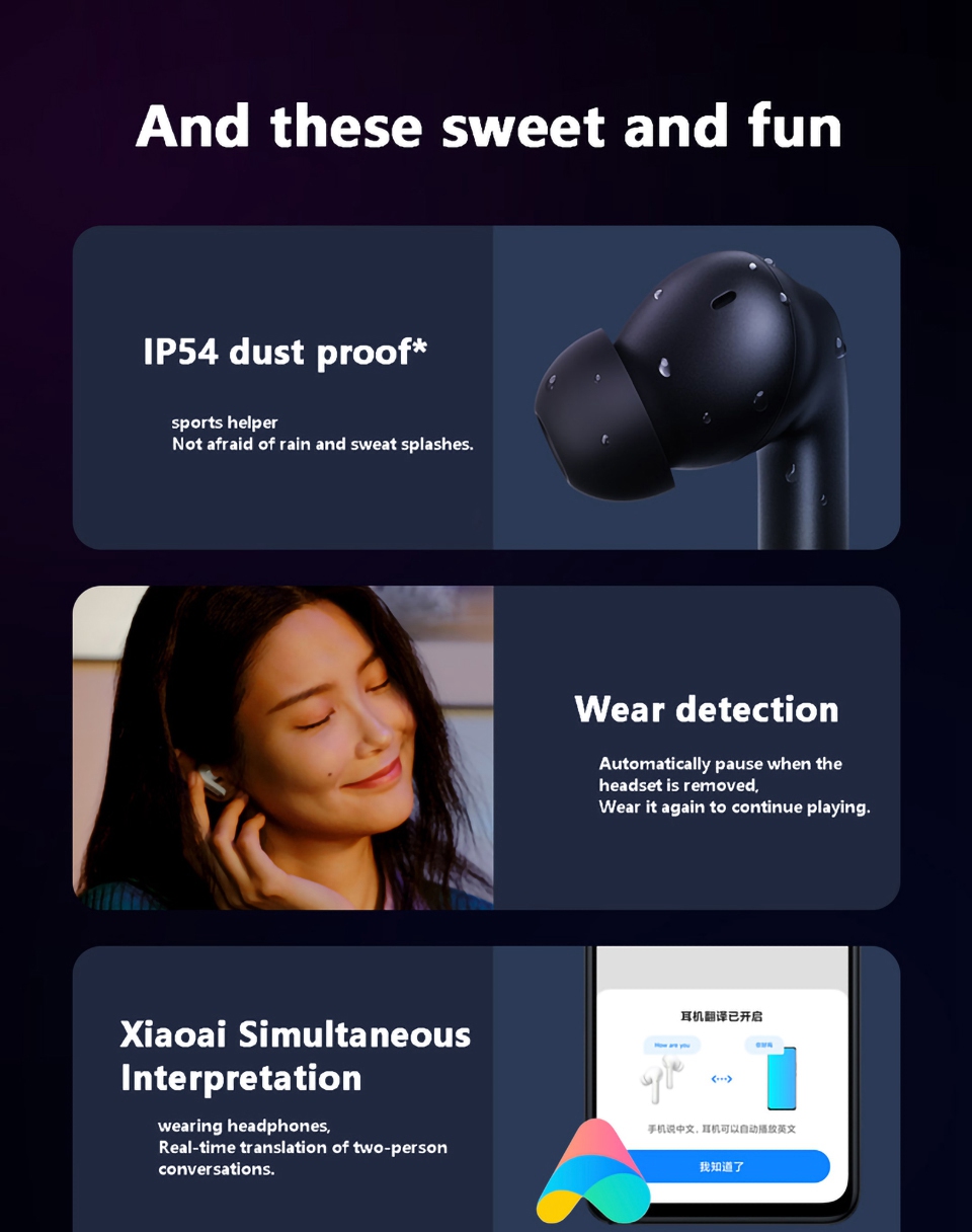 Xiaomi Redmi Buds 4 Pro Bluetooth 5.3 TWS Inalámbrico TWS In-earphone Stereo Reducción de Ruido de Sonido Aurorto Deportivo Con Estuche de Carga - Negro