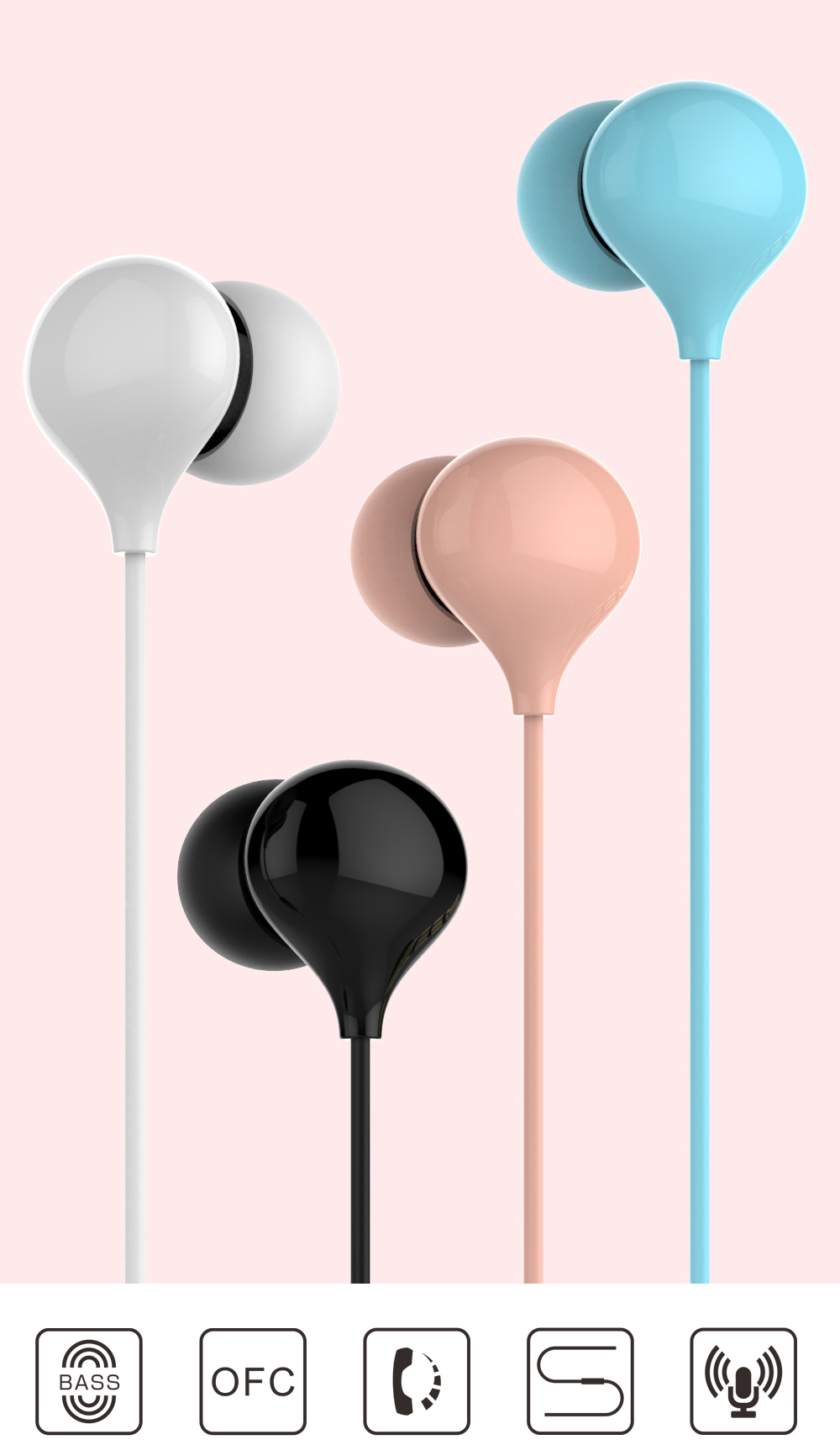 S011 Cobblestone Concept Design 3.5mm Plug Cable Control Subwoofer In