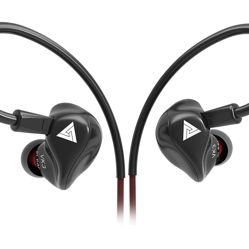 Q3 Universal Mobile Phone Computer 3.5mm Plug Earphone - Black-1