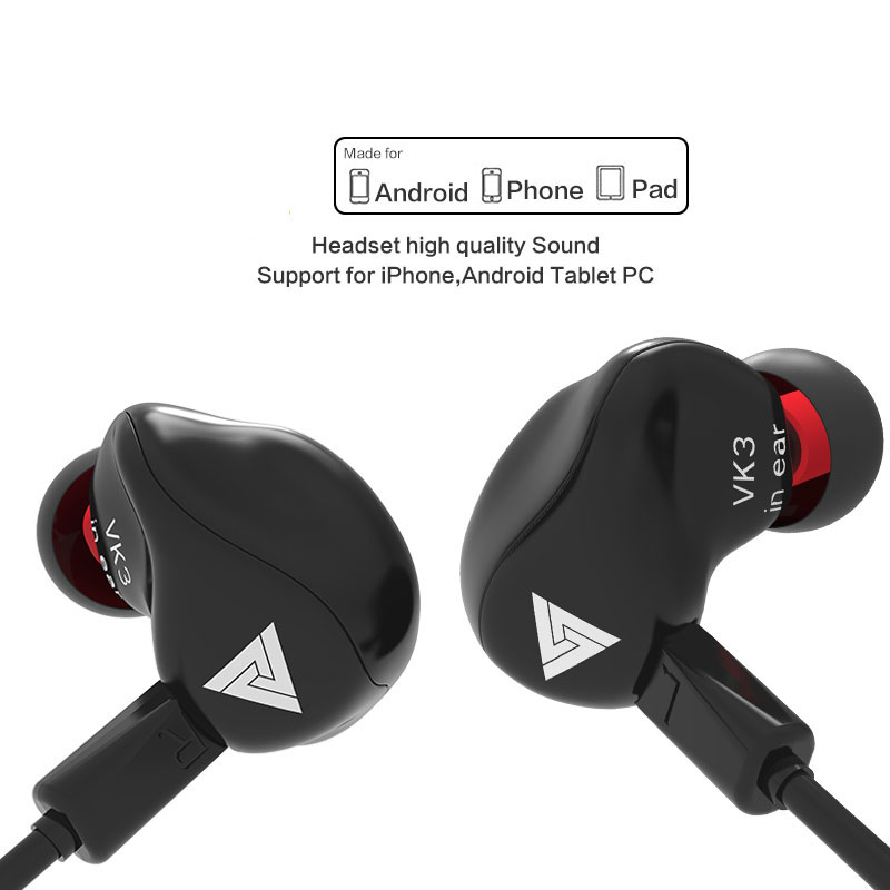 Q3 Universal Mobile Phone Computer 3.5mm Plug Earphone - Black-32