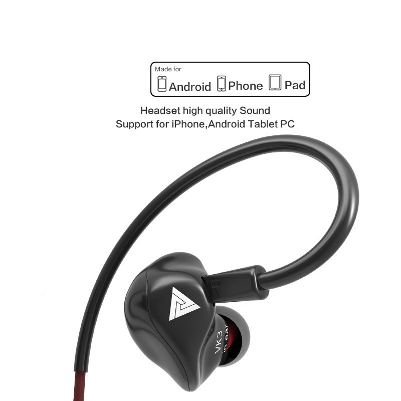 Q3 Universal Mobile Phone Computer 3.5mm Plug Earphone - Black-33
