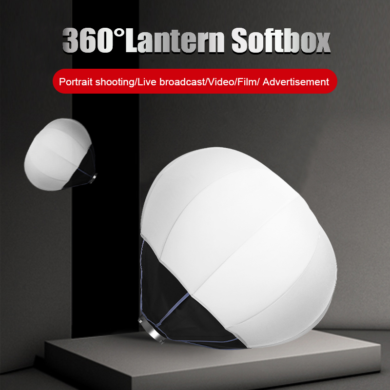Portable 65cm Foldable Lantern Softbox Photography Studio Speedlite Flash Light Diffuser Soft LED Light Box-3