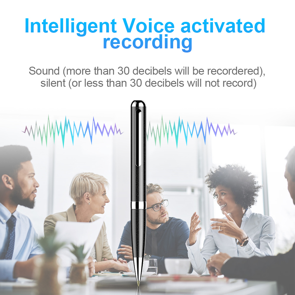 Q96 Recordagem de Áudio de 64 gb Dictaphone Gravação Ativada Por Voz Digital Voice Recorder Pen