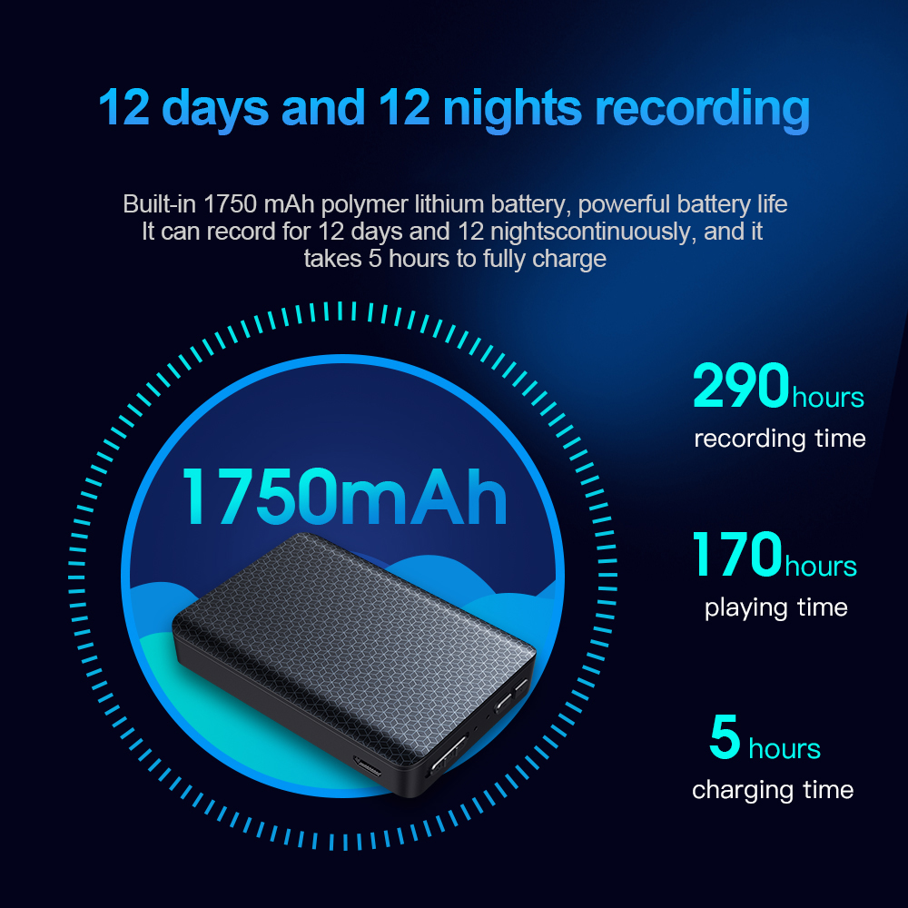 Q85 Adsorbimento Magnetico da 32 gb Portatile 1750mah Ricaricabile Ricaricabile Ricaricata Vocale di Registrazione Del Suono di Registrazione Del Time Timeso