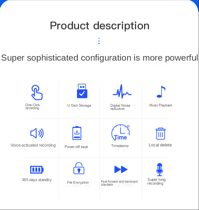 Q73 64 gb Sprachaktivierungsgeräuschreduktion Digital HD Dictaphon Magnetic Mini Audio Voice Recorder