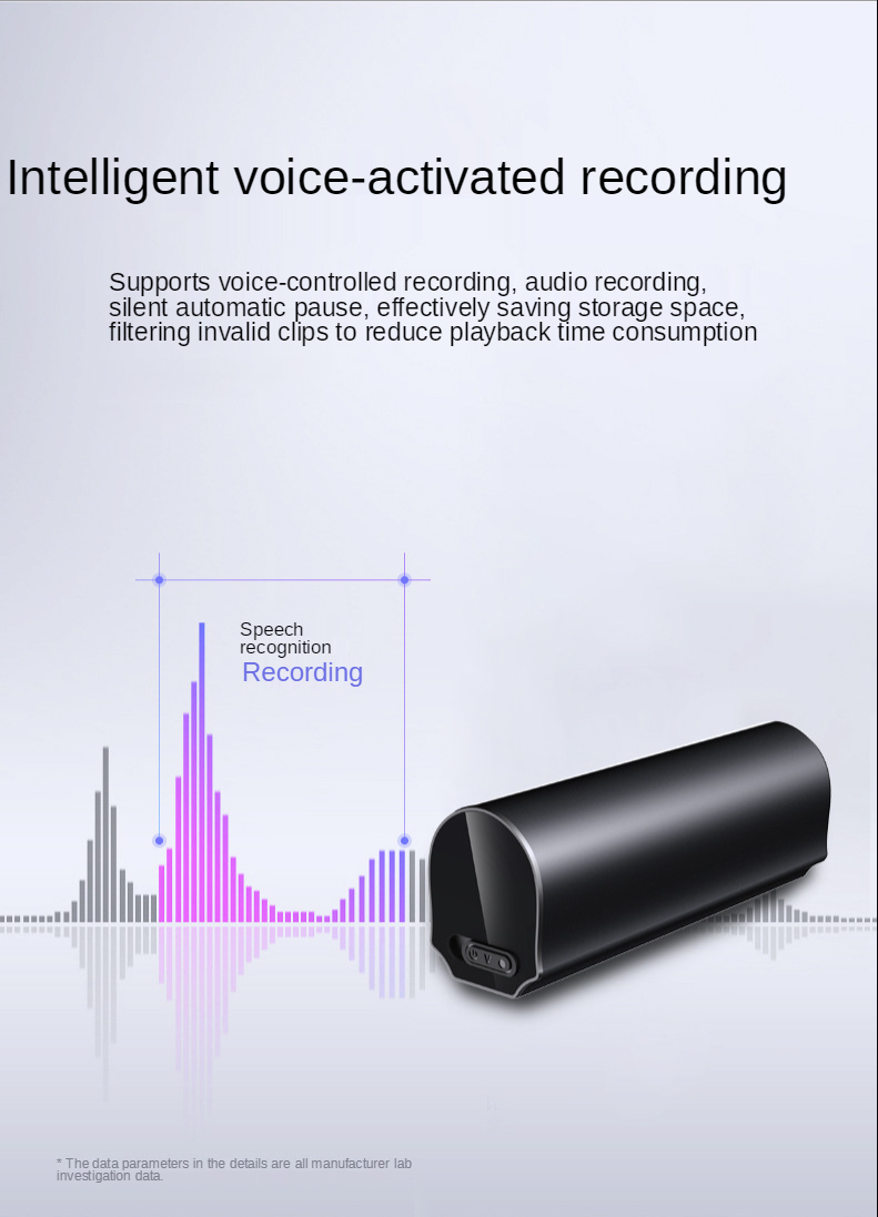 Q73 64 gb Sprachaktivierungsgeräuschreduktion Digital HD Dictaphon Magnetic Mini Audio Voice Recorder