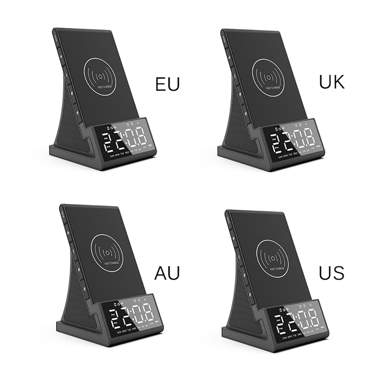 Lemonda Inteligente X7 Multi-função Claror Sem Fio Bluetooth Speaker Tabela Alarm Clock Phone Stand Titular - EUA Plug.