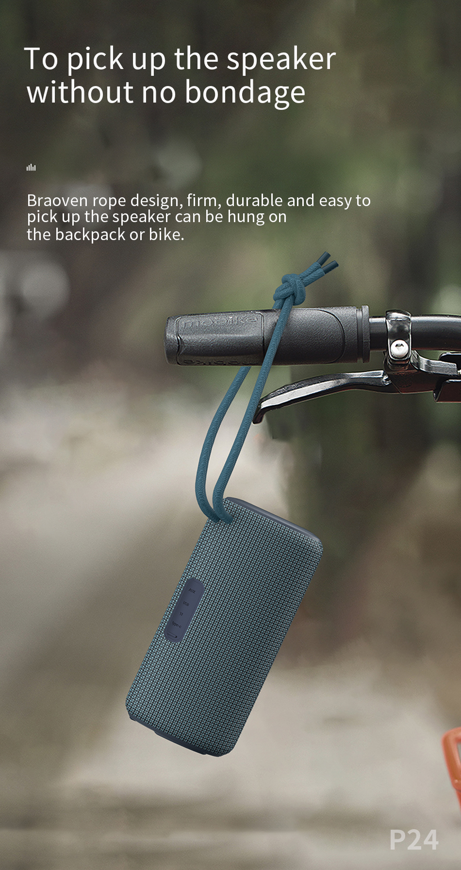 Gadgetoo Wiwu Thunder P24 Outdoor Bluetooth Speaker 682000211A-8