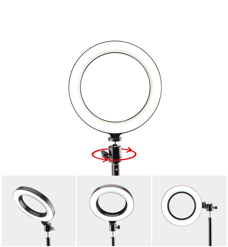 LATZZ T9 Ring Photography Film Light Set [Ring Light + Trépied Stand + Téléphone Bracket + Bluetooth Remote Controller]