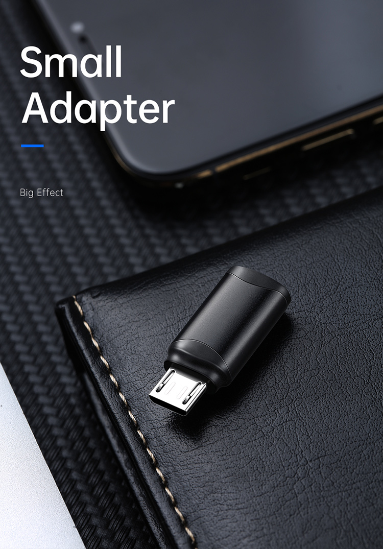 Mcdodo OT-7690 Type-C su Adattatore Micro USB OTG - Nero