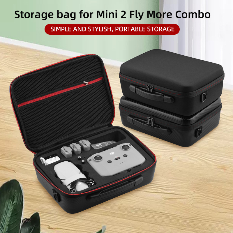 Bolsa de Almacenamiento Portátil Case de Cuero PU Con Correa Para el Hombro Para DJI Mavic Mini 2 Accesorios de Drones