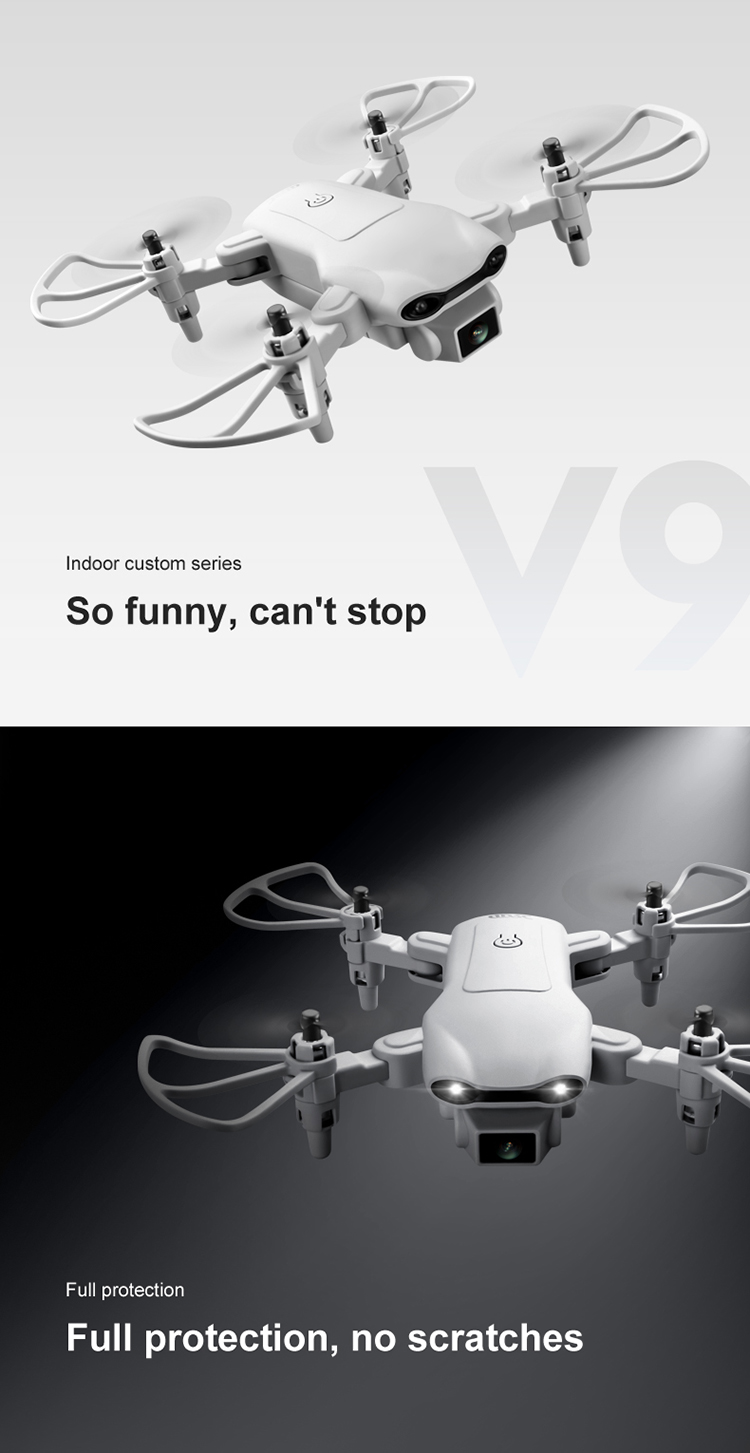 4DRC V9 Mini Drone Pieghevole 4K HD Remote Control Aeromobile Doppia Fotografia di Fotografia