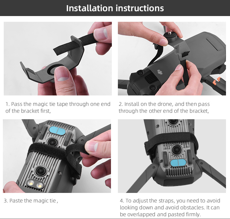 EWB9155 For DJI Mavic 3 RC Drone Extension Kit Camera Fill Light Bracket Mount Holder-7