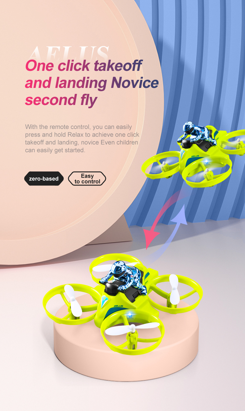 V24 Aeronaves RC de Quatro Eixos Três em um Mar e Arco RC Air RC 360 Graus Brinquedos Educacionais de Controle Remoto Com Duas Baterias - Verde